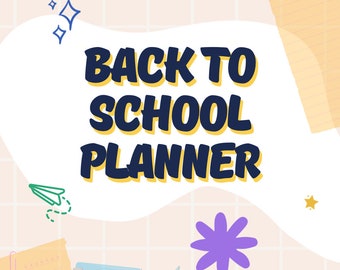 Back To School Planner