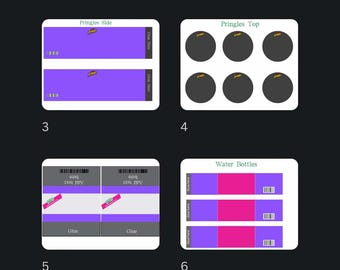 editable party favor template