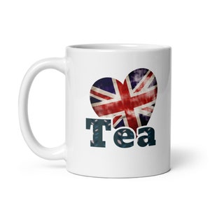 Gift Mug I Love My Tea | White glossy mug | Perfect Gift for Her or Him | Home or Office