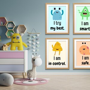 Positive affirmation coping cards for kids