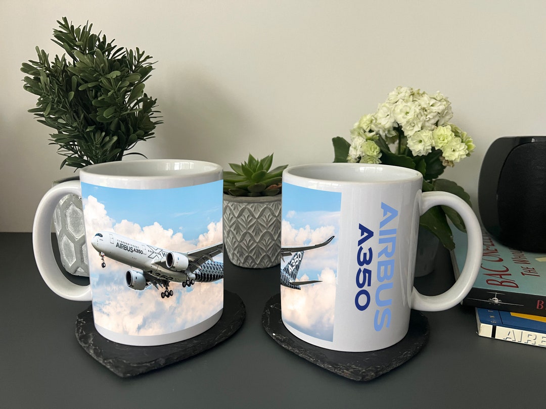 Airbus A350 Mug Airplane Mug Aviation Gifts Plane Etsy