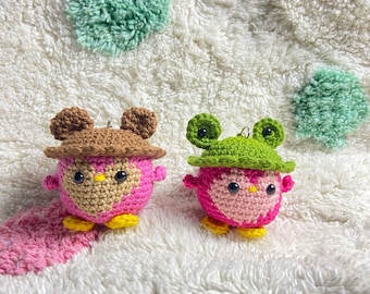 Handmade Crochet Penguin Keychain | Amigurumi Bag Charm, Mini Plush Accessory