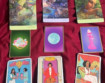 SAME DAY card reading (9 cards: angel, luckcards and tarot