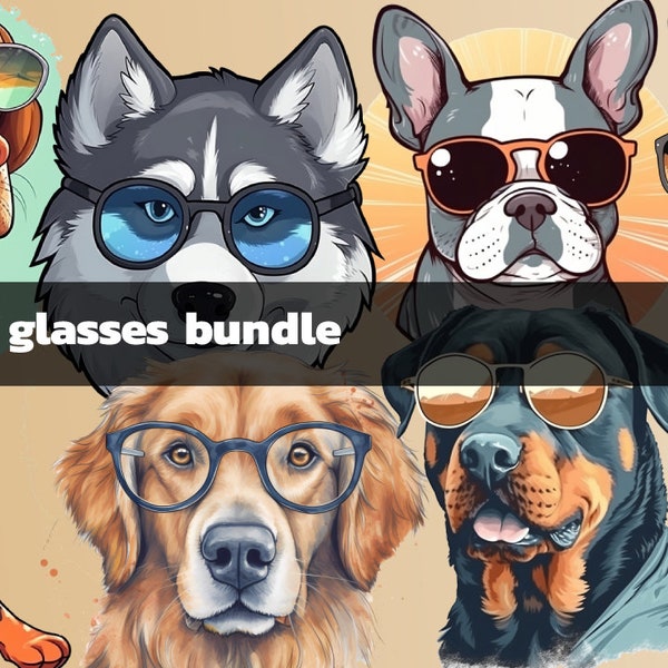 Dogs with glasses