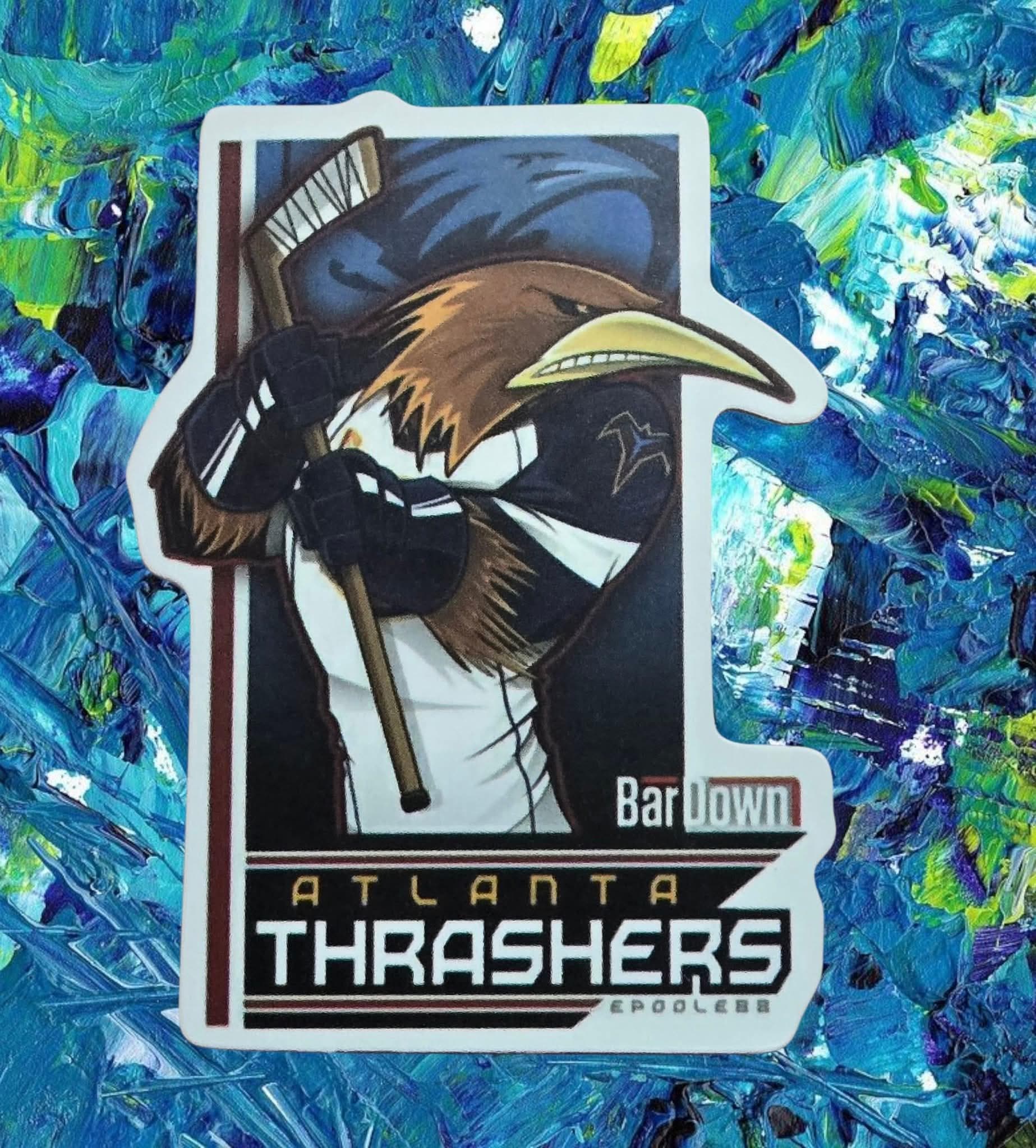 Mascot Thrashers Hockey Team Atlanta Thrashers Mascot NHL Hockey Pin