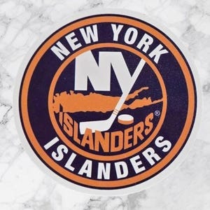 New York Islander hockey team, waterproof vinyl sticker, clearance sale!!!
