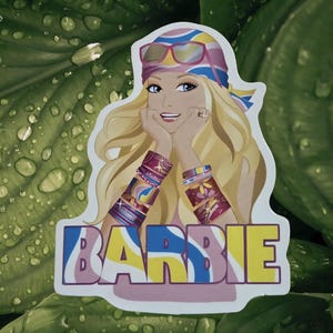 Barbie waterproof vinyl sticker, clearance sale!!!