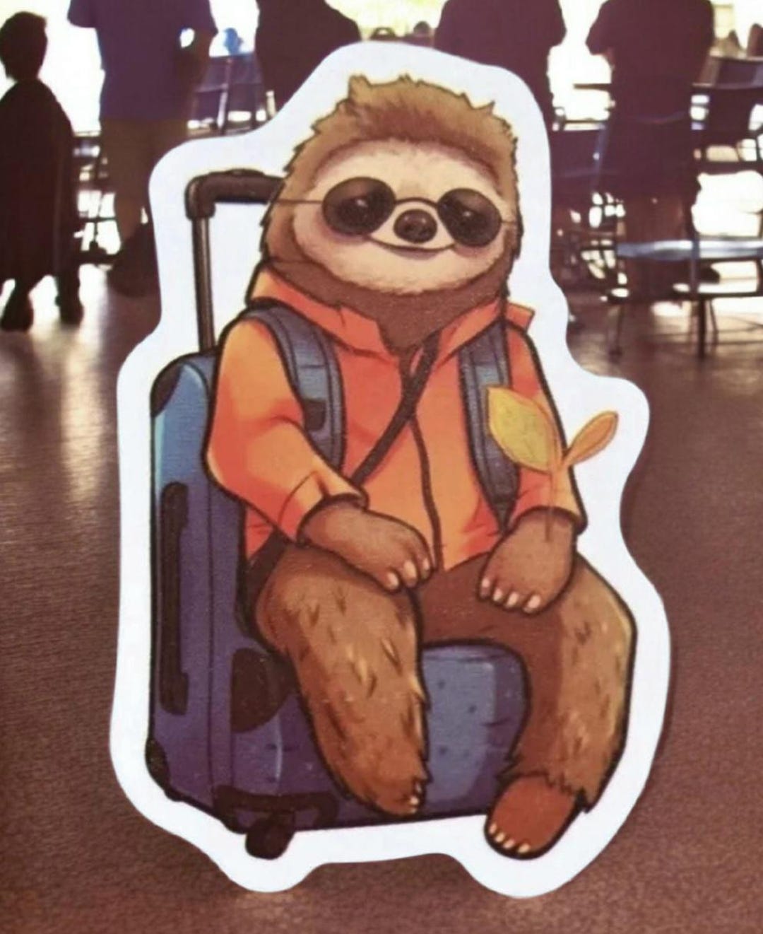 Traveling Sloth Waterproof Vinyl Sticker, Clearance Sale!!! - Etsy