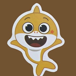 Baby shark waterproof vinyl sticker, clearance sale!!!