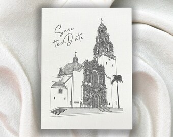 Church Wedding Venue Drawing, Custom Church Drawing, Custom Illustration, Personalised Wedding Gift, Digital artwork