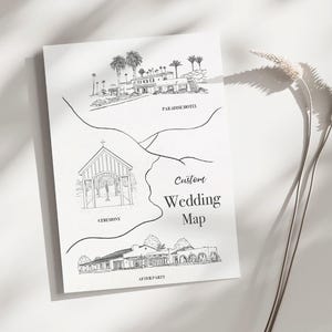 Custom Wedding Venue Map Illustration (digital Download) - Etsy