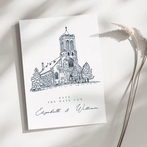 Custom Wedding Venue Illustration – Personalized Digital Download Art ...