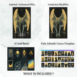 Printable Oracle Deck, Veil & Vow, 67 Printable Shadow Work Cards ...