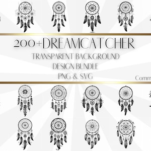 Dreamcatcher SVG Bundle: 200+ Boho Designs (Digital Download)