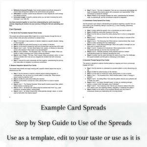 Printable Oracle Deck, Veil & Vow, 67 Printable Shadow Work Cards ...