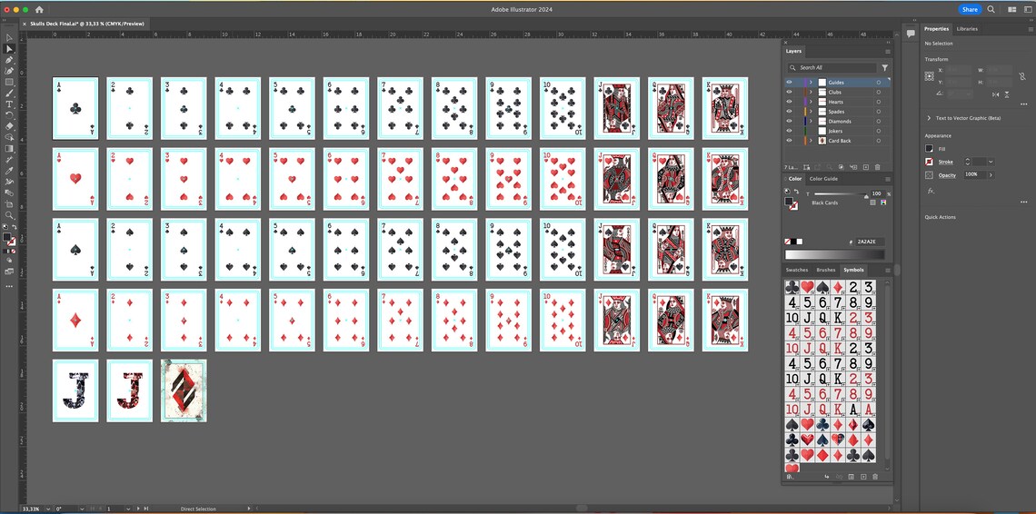 Custom Playing Card Deck Templates Design Your Own (digital) Etsy