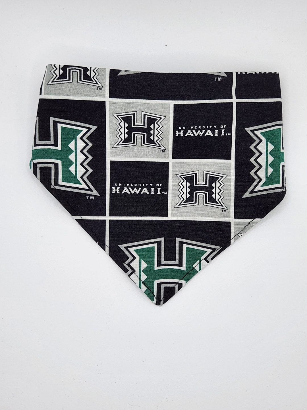 Univ. of Hawaii/green Tapa Reversible Dog Bandana Scrunchie Etsy