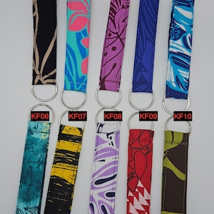Bracelets porte-clés imprimé hawaïen, bracelets porte-clés