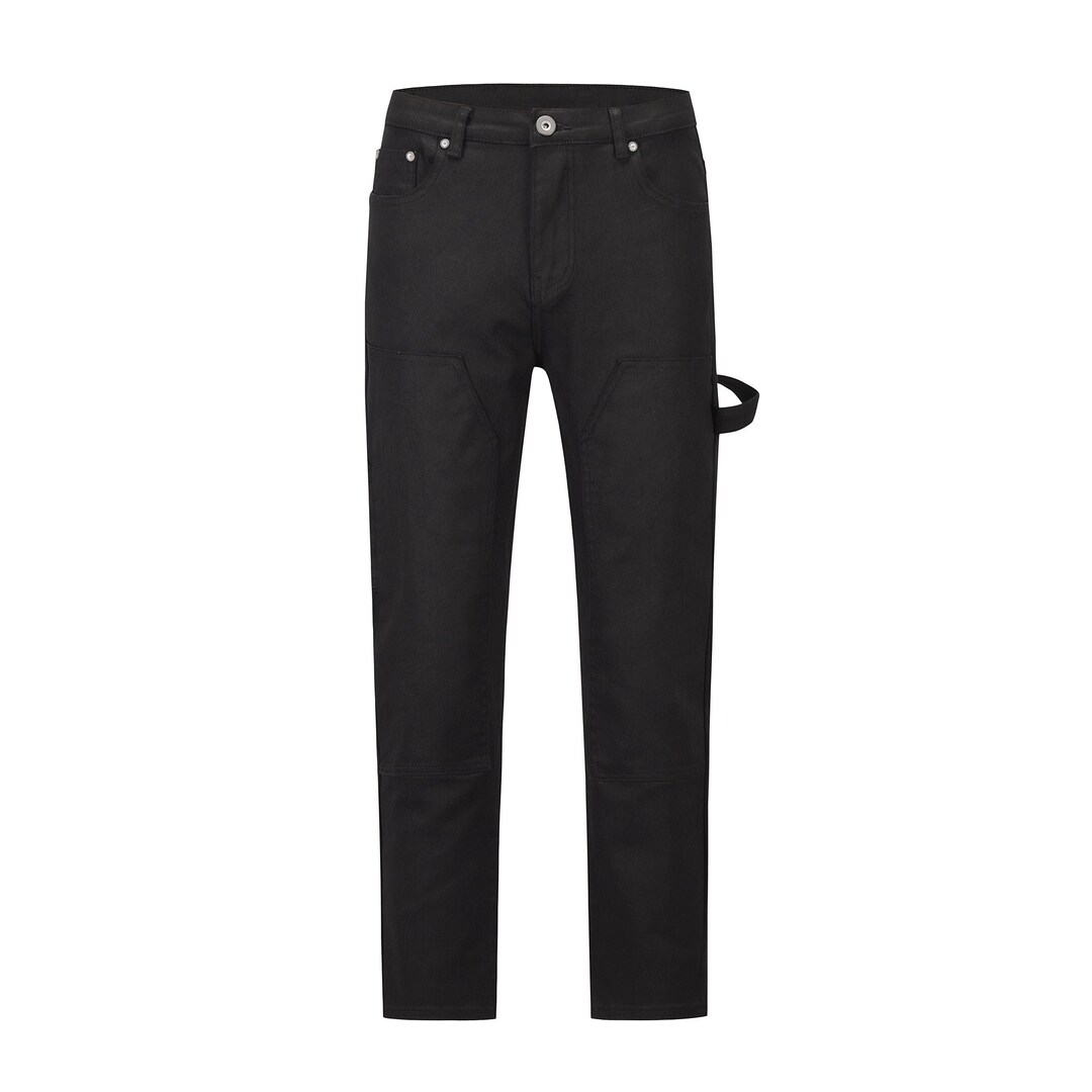 Men's Waxed Slim Logging Jeans Etsy