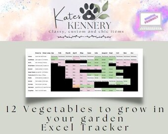 Home Grown Garden Vegetables, Easy to Grow your own Vegetable Garden, Vegetable plants, Edit Digital Download for 12 easy to grow Vegetables