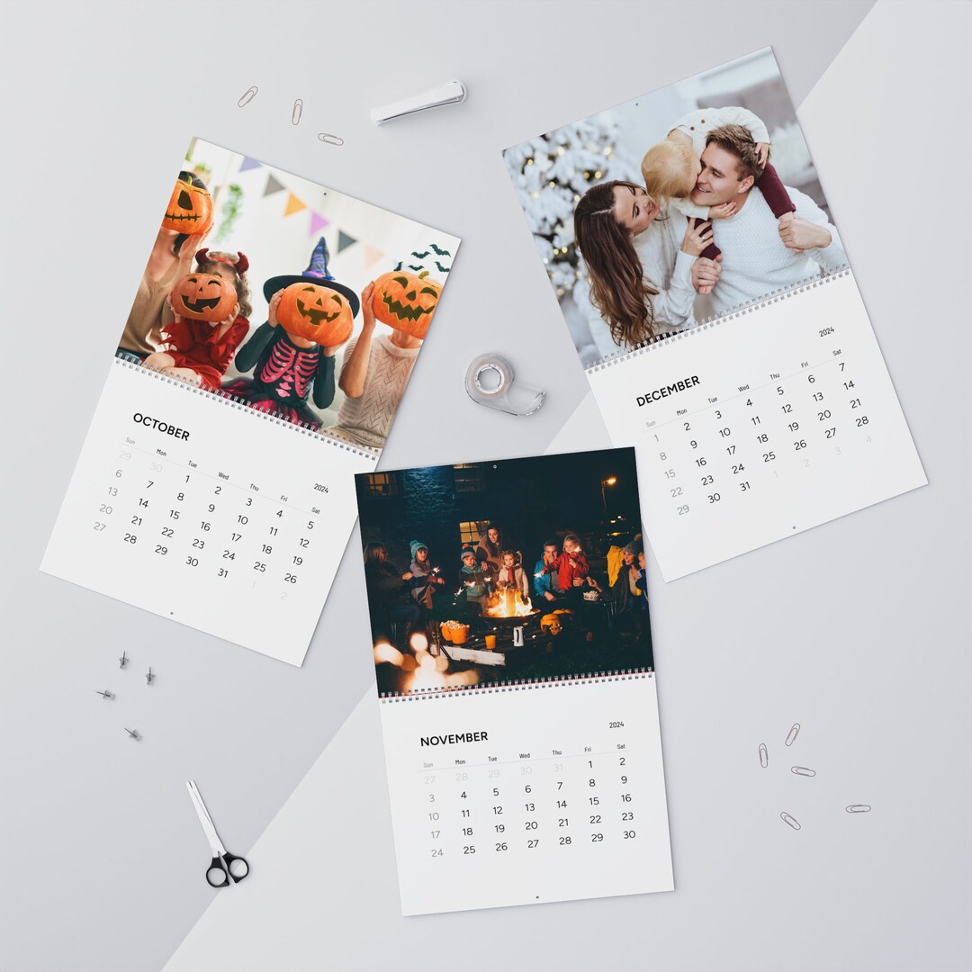 Personalized Wall Calendars for 2024 Family Calendar Gift Etsy New