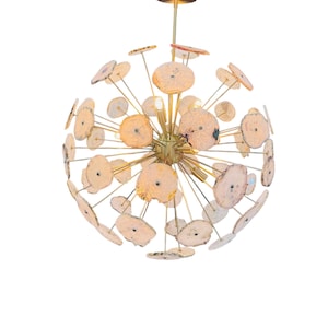 Agate Stone, Sputnik Chandelier Light , Agate stone Modern STELLAR Starburst Celling Light/Home Decor/Chandelier Light/ Modern