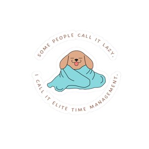 Cozy Dog Stickers, Cute Pet Lover Decals for Laptops, Journals, Water Bottles, Gifts, Home Decor