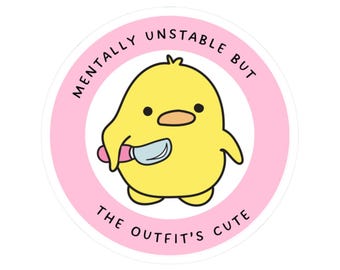 Funny Rubber Duck Meme Stickers: Quirky Laptop Decals