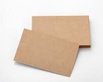 Blank Kraft Business Cards 85x55mm Multiple pack sizes Natural Kraft Brown 300 gsm