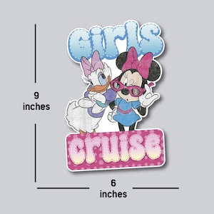 Cruise Magnets Decor, Girl Friends Cruise, Minnie and Daisy, Personalized Magnets, Anniversary Magnets, Sisters Cruising Together,