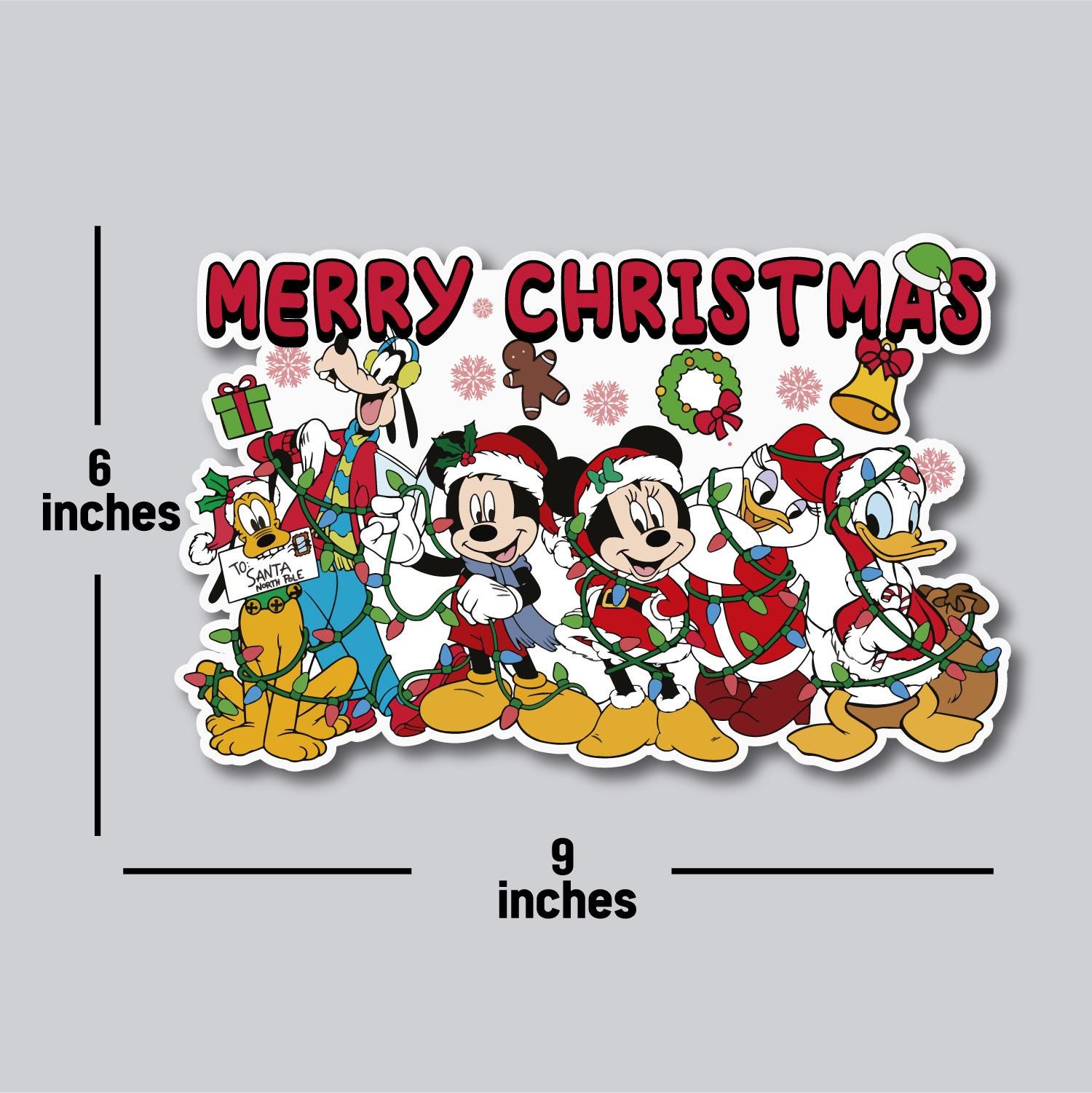 Christmas Magnet, Merry Christmas Cruise Magnet, Mickey Friends Magnet, Cruise Magnet Decor, Christmas Mickey Magnet, Christmas Cruise