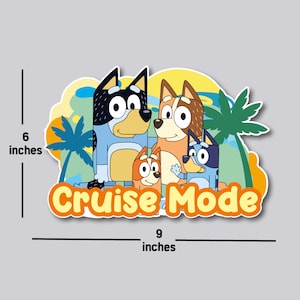 Blue Dog Cruise Mode Magnets, Cruise, Cruising Together, Cruise Door Magnet, Family Cruise, Personalized Magnet, Happy Birthday Cruise,
