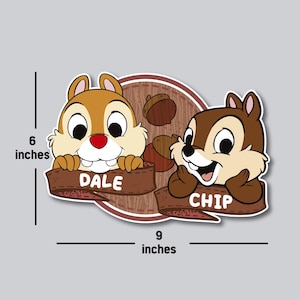 Chip and Dale Cruise Magnet, Chip and Dale Personalized Magnet, Chip and Dale Cruise Magnet, Brothers Cruise Magnet, Friends Cruise Magnet