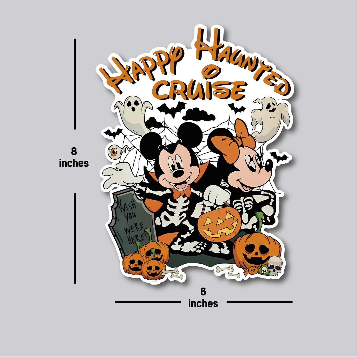 Halloween Mickey Cruise Magnets decor, Halloween Magnets, Mickey and Minnie Magnets, Happy Haunted Cruise Magnet, Cruise Door Decor