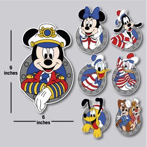 Cruise Door Magnets, Mickey And Friends Live Savers, Family Cruise Door Magnets , Personalized Family Magnets, Birthday Cruise magnets