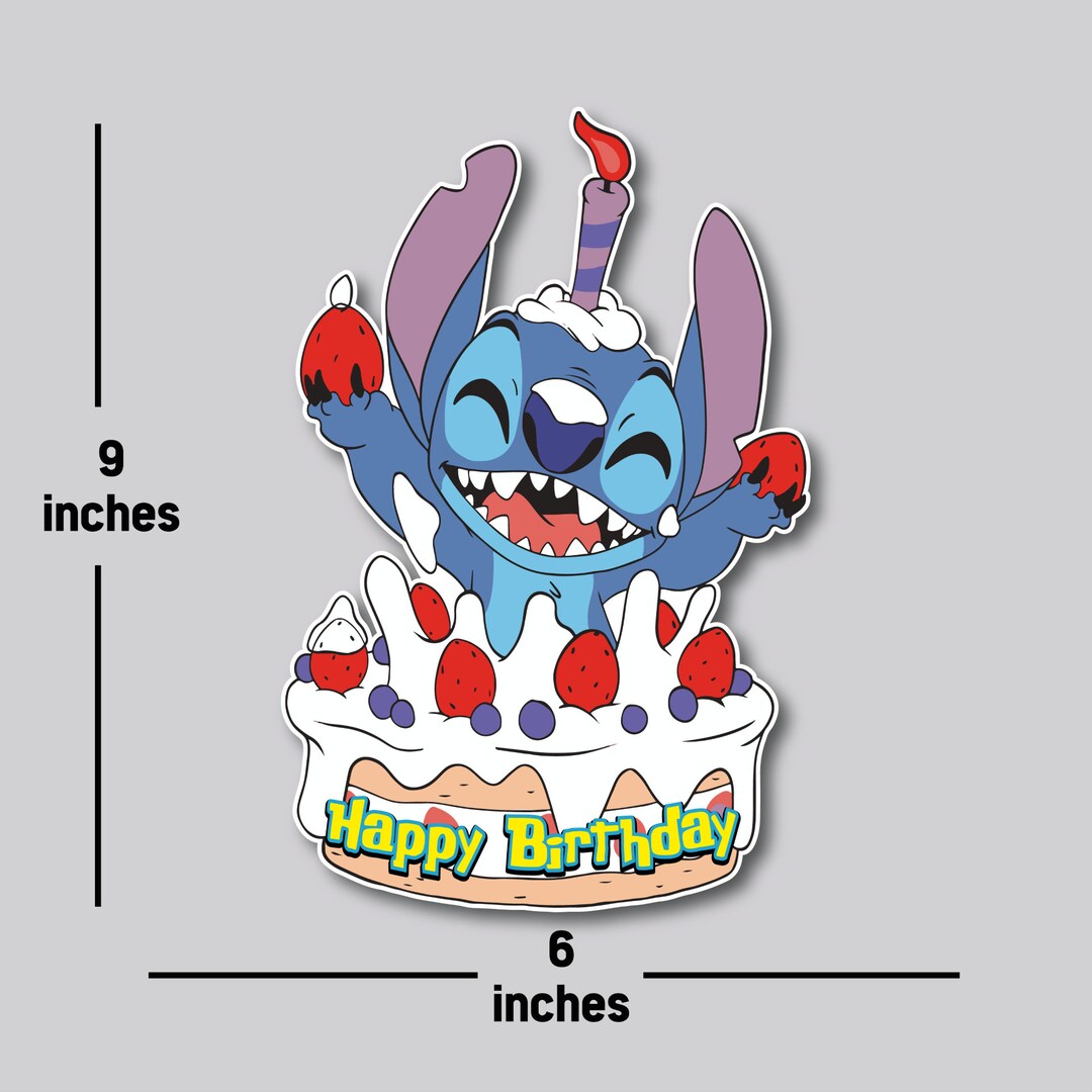 Stitch Happy Birthday, Personalized Stitch Cake, Cruise