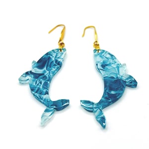Beluga Whale Earrings, Whale Jewelry, Beluga Earrings, Oceancore Earrings for Summer, Gift for Beach Lover, Ocean Earrings, Coastal Earrings