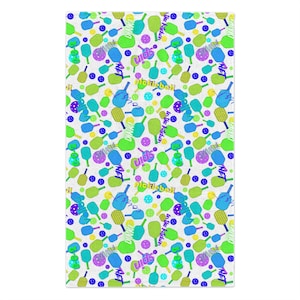 Pickleball themed Rally Towel, 11x18, Pickleball gifts, Pickleball towel, Pickleball gifts for women, Pickleball gifts for men