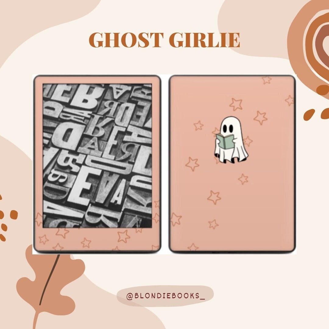 Ghost Girlie Paperwhite Kindle Skin ON SALE Kindle Decal Spooky Decals