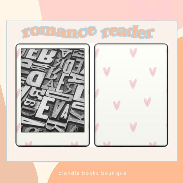 Romance Reader Digital Download - Kindle Skins - Kindle Decals - Decalgirl.com - Boho Kindle - Kindle Accessories - Digital Download