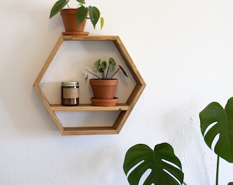 Etagère pour étagère murale hexagonale "Olaf" ci-dessous