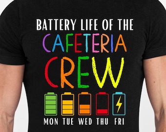 Divertido diseño PNG de personal de cafetería: duración de la batería (descarga digital)