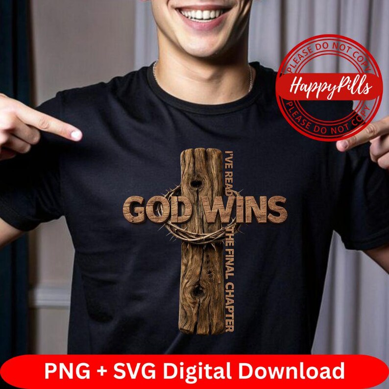 God Wins Final Chapter PNG, Christian Bible Verse Design (digital ...