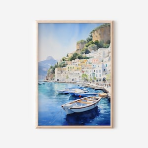 Capri Print, Italy Art Print, Italy Travel Poster, Capri Wall Art, Travel Gift, Italian Coast, Housewarming Gift, Anniversary Gift