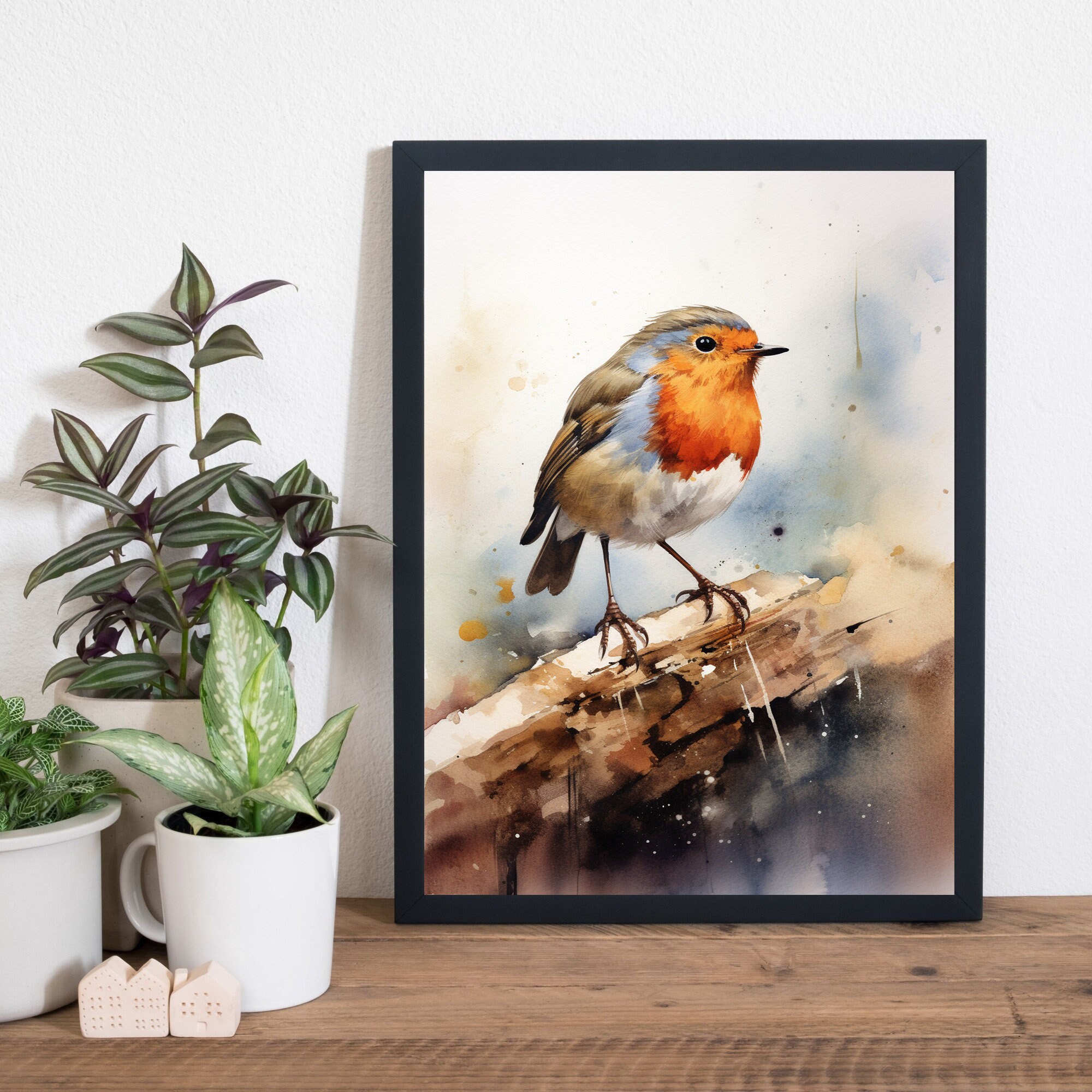Robin Several Robin Art Print, Unframed A2 A3 A4 A5, Multiple Sizes, Digital Download ...