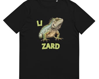 Lizard shirt ,organic cotton t-shirtfor men ,t-shirt for men ,gift for men