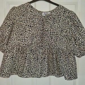Ladies summer blouse, poplin blouse, lightweight summer blouse, tie front blouse, summer outfit image 8