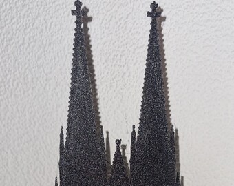 Cologne Cathedral silhouettes display