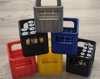 Battery/rechargeable battery storage boxes (beer crates)