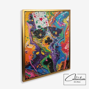 Stampa artistica da parete Asso di picche Carte da gioco Poster Decorazione della sala giochi Carte da gioco Regalo Poker Room Canvas Art Carte da gioco Pop Art
